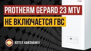 Котел Protherm Gepard 23 MTV не включается ГВС