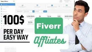 how to Join and Create a Fiverr Affiliate Account | earn $100 a day