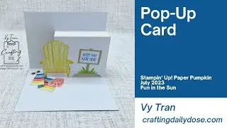 Paper Pumpkin July 2023 Alternative | Pop-Up Card | Fun in the Sun
