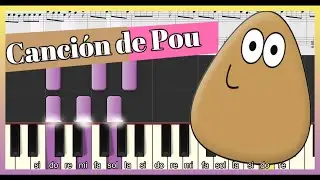 Canción de Pou  - PIANO 🎹 | Partitura 🎶| Fácil