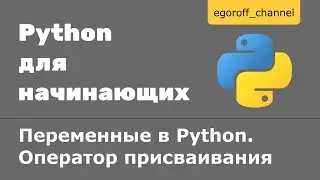 Урок 4 Переменные в Python. Оператор присваивания