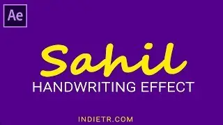 Handwriting Effect Animation | after effect tutorial