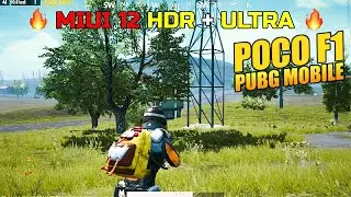 MIUI 12 PUBG HDR WITH ULTRA FPS TEST | POCO F1 LAG FIX 🥺