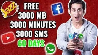 Jazz Free 3000MB 3000SMS 3000 Minutes For 60 Days