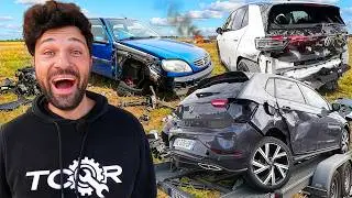 I BOUGHT 3 WRECKED CARS - GOAL: GET THEM RUNNING!