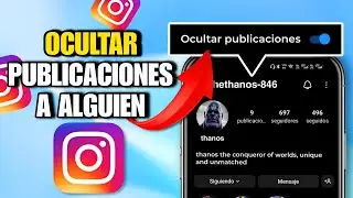 Cómo OCULTAR mis PUBLICACIONES de INSTAGRAM a una PERSONA (2024)