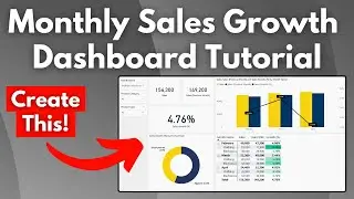 Monthly Sales Growth Power BI Dashboard | Data Analyst Project | Power BI Tutorial for Beginners