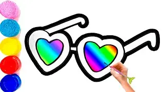 Drawing glasses for kids|Bolalar uchun ko'zoynak chizish|Рисование очки для детей