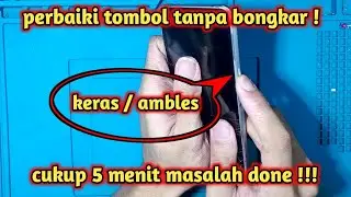 cara memperbaiki tombol on off samsung keras/ambles | tips & trik service hp