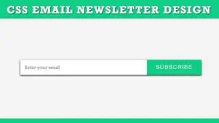 How To Create Email Newsletter Design Template Using HTML And CSS | Creative Email Newsletter Design