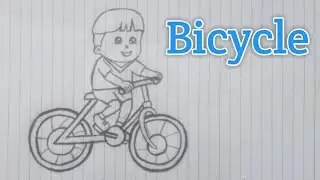 Bicycle Drawing | How To Draw Bicycle | Drawing Of Bicycle | Cycle Drawing | Bicycle | Jayed Arts