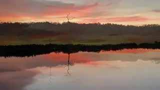 The End of Sunset at Green Cay Wetlands 8-1-21