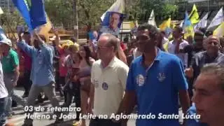 Heleno e João Leite visitam Aglomerado Santa Lúcia
