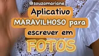 Aplicativo para escrever em fotos 
