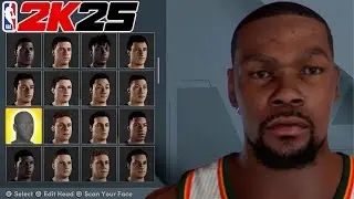 KEVIN DURANT FACE CREATION IN 2K25