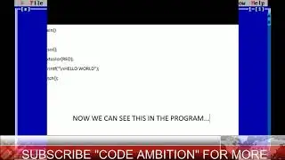How To Color And Blink The Output Text In C Programming  ||  CODE AMBITION