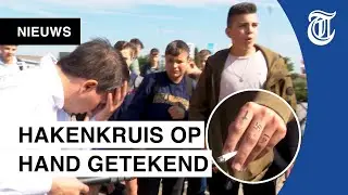 Urk lacht om nazi-grap: Jeroen bekogeld