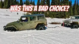 Attempting Whipsaw In Deep Snow! Ep. 1 of 2