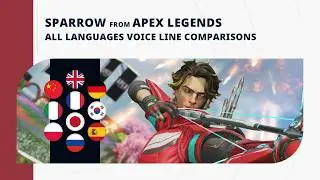 Sparrow - All Languages Menu Voice Line Comparisons | Apex Legends