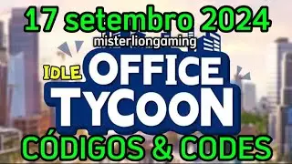 CÓDIGOS IDLE OFFICE TYCOON | IDLE OFFICE TYCOON CODES | 17 SETEMBRO 2024 | GIFT CODES | REDEEM CODES