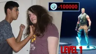 Deleting Brother's $1000 FORTNITE Account [FREAKS OUT]