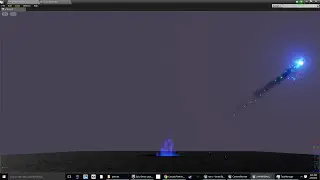 VFX Bouncing Blue Fireball