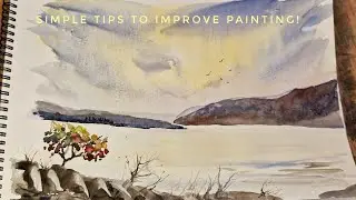 Stop fussing and keep your #watercolour painting simple!