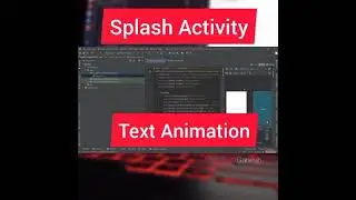 Splash Screen Animation in Android Java | Text Translation Animation In Android Java | Ganesh JDev
