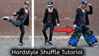Hardstyle Shuffle Tutorial / Shuffle Dance Tutorial Part 3: Running Man into T-Step + Spins