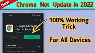 Chrome update problem Part - 2 | Google chrome not updating problem in play store Android