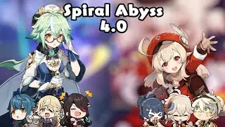 Genshin Impact Spiral Abyss 4.0 Floor 12 Full Stars | Sucrose Taser & Klee Monopyro!
