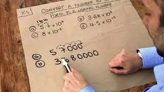 Key Skill - Convert a number in standard form to a normal number.