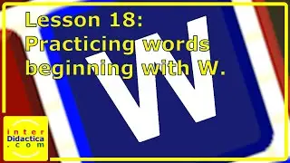 Lesson 18: Practicing words beginning with W. Free Typing Course no downloads.