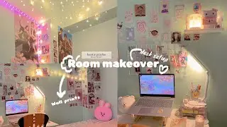 room makeover 🧸️ desk setup (anime and kpop themed) opening penpal