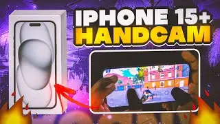 IPHONE 15 PLUS HANDCAM BGMI 🔥 | IPHONE 15 PLUS BGMI TEST | BGMI HANDCAM GAMEPLAY IN IPHONE 15 PLUS