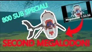 SECOND MEGALODON TUTORIAL! 800 sub special! : Roblox plane crazy