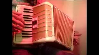 Ах, вы сени мои, сени,  Russian song on accordion