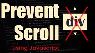 Preventing page scroll using JavaScript