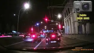 Видеорегистратор Fujida Zoom Duos Ночью