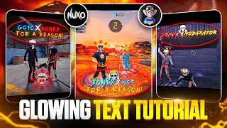 How To Make Glowing Text Like 