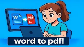 How to convert word to pdf in laptop | Microsoft Word Tutorial