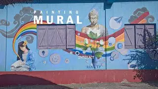 Mural Painting In School 🌈 INTERACT WITH REALITY
