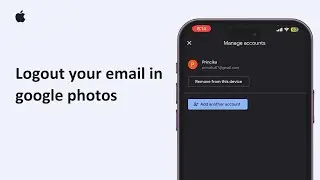 How To Logout Your Email In Google Photos 2025 | Sign Out Of Google Account From Google Photos App