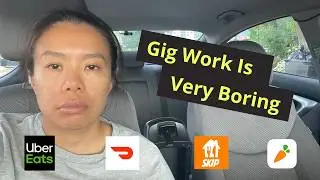It Was Another Boring Day Of Work, But At Least I Reached My Goal | Uber Eats, DoorDash & Instacart