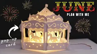PLAN WITH ME | June 2020 Bullet Journal Setup with a Pop Up Carousel