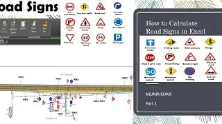 how to Road Traffic Signs Calculation in Excel part 1