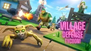 TRYING VILLAGE DEFENSE TYCOON! - ROBLOX 