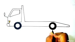 Cara Menggambar Truk Towing Mbois - Cocok Untuk Pemula