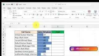 How to make Data Bar and Graph with Easy Trick || कैसे बनाएं आसान ट्रिक से डेटा बार और ग्राफ