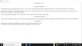 GenerativaAI - Minutes of Meeting generation from meeting transcript